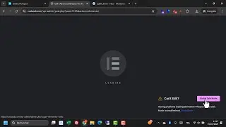 Fix Elementor Stuck on 