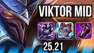VIKTOR vs MALZAHAR (MID) | 7 solo kills, 52k DMG, Godlike | KR Master | 25.21