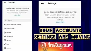 Some Accounts Settings Are Moving Instagram | Instagram Problem