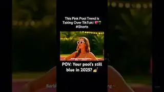 This Pink Pool Trend Is Taking Over TikTok! 💖🌴 #shorts
