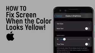 How to Fix Your iPhone Screen When the Color Looks Yellow [easy]