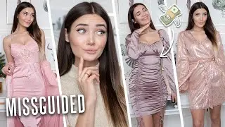 TRYING ON VERY EXTRA MISSGUIDED DRESSES! NEW YEARS EDITION! AD