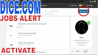 ✅ How To Activate Jobs Alert In Dice 🔴