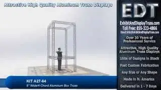 Kit A27-64 Truss Media Tower for Trade Show Displays and Trade Conventions Banner Stand