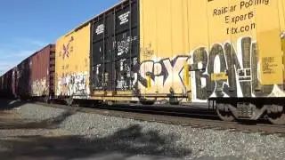 NS 11A with Honoring First Responders trailing. MP 238 The Brickyard