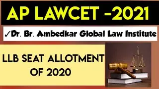 DR.BR. AMBEDKAR GLOBAL LAW INSTITUTE  seat allotment of 2020| 3&5 YEARS LLB|by KRISHNA'S TUTORIALS|