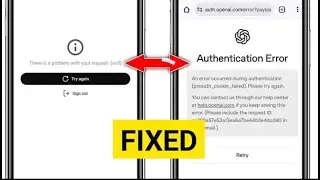 There is a problem with your request problem on ChatGPT
