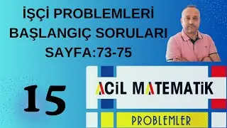 15 İşçi Problemleri Başlangıç Soruları Acil Matematik Problemler Fasikülü#problem@acilmatematik9818