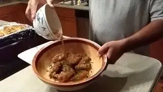 Hawaiian style Wings with my Special Asian sauce
