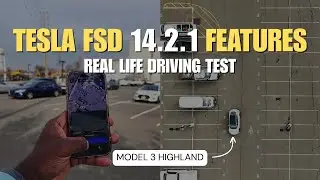 Real life driving test with Tesla Model 3 FSD 14.2.1