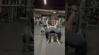 Bench press 1x15 at 95lbs. 2x10 at 135lbs. #motivation