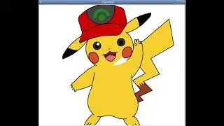 Pikachu drawing in python turtle programing
