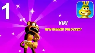 Wild Runners &mdash; Прохождение игры, часть 1 &mdash; Разблокированные бегуны: Бан, Коко и Кики (iOS, Android)