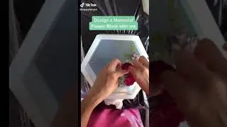 Design a floral resin block