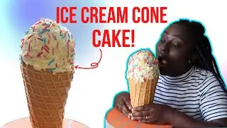 HOW TO MAKE A REALISTIC ICE CREAM CONE CAKE | GRAVITY DEFYING CAKE