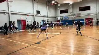 Scrimmage Highlights - Cailey Allen Libero (blue shorts) c/o 2029