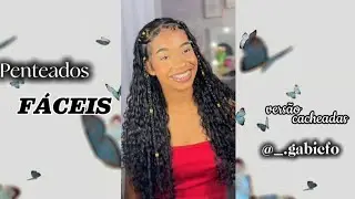 Os melhores penteados paras as cacheadas 🥰🎀💋 #penteados #cabelocacheado #cacheadas #cachos #fyp 
