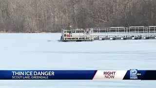 Warm weather creates thin ice for anglers in Wisconsin