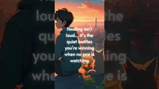 Healing Happens in Silence 🌌💛  Anime Aesthetic Whisper