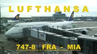 Lufthansa 747-8 Frankfurt - Miami : Last row Experience !!