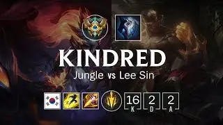 Kindred Jungle vs Lee Sin - KR Challenger Patch 8.22
