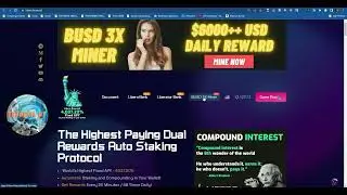 Busd 3x miner Earn 3x your deposit whith 3% Busd Daily Tutorial GT