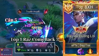 Top 1 Raz Comeback Đ&aacute; Raz C&acirc;n 5 B&aacute;n h&agrave;nh Tướng Mới Dyadia Leo Rank Chiến Tướng V&agrave; Top Tướng Đầu M&ugrave;a