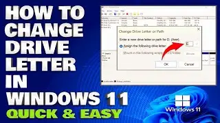 How To Change Drive Letter in Windows 11/10 Quick and Easy [Guide]