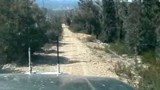 The Pajero on Cob Spur Track