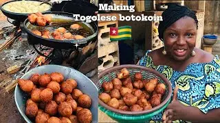 MAKING AFRICANS MOST FAMOUS SNACK TOGOLESE BOTOKOIN |PUFF PUFF| IN LOM&Eacute; TOGO 🇹🇬 WEST AFRICA