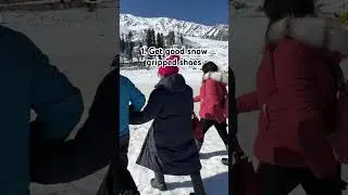 Gulmarg snow shoes #shorts #kashmir