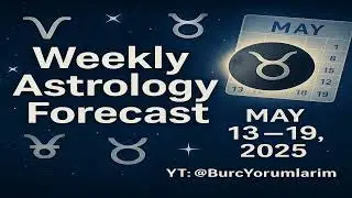 Weekly Astrology Forecast 🌒 May 13&ndash;19, 2025 | New Moon Insights & Planetary Movements