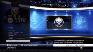 NHL 14 Main Menus And Game Modes