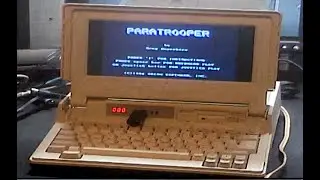 Tandy 1400 with new internal power supply, LCD screen and Gotek Drive