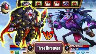 🔴Monster Legends: Warmaster Ragnarok level 130 vs Boss Baron Traitor 130 review combat