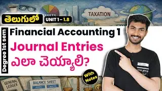 Journal Entries Problem || Financial Accounting 1 || Degree 1st semester || OU