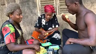 Egusi & Okra Soup Made With Love | Eating With My Wife and My Mother
