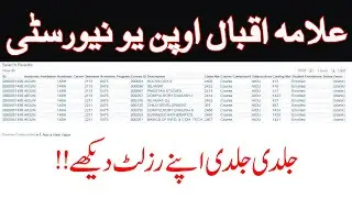 aiou result 2021