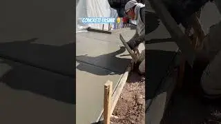 👂 The satisfying sound of finishing concrete&hellip; | Pouring A City Sidewalk | #concretework