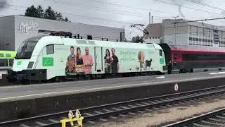 Z&uuml;ge in Bludenz (AT) Teil 2/4: &Ouml;BB Br. 2068, Bio Austria Werbe-Taurus und mehr!