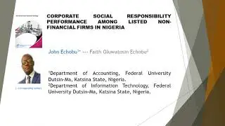 Corporate social responsibility performance among listed non financial firms in Nigeria JABS 2023 13