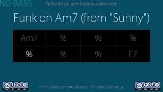 Funk on Am7 from 