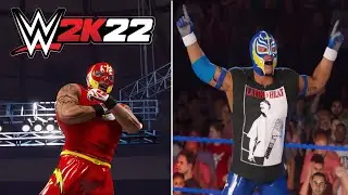 Rey Mysterio Attire Showcase || The Flash & Blue 2005 2 Pack || WWE 2K22 Next Gen Gameplay