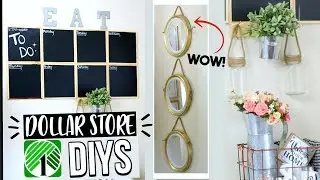 Easy DIY DOLLAR STORE HOME DECOR! SENSATIONAL FINDS