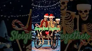 Скелеты на санях 🎄💀 | Рождественский танцевальный выпуск. #рождество #тренд #шорты