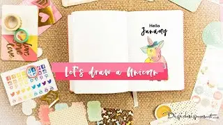 Bullet Journal: How to draw a Unicorn