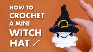 How to Crochet a Witch Hat for Amigurumi || Video Pattern Tutorial