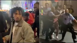 NBA Youngboy Snatched Off Bourbon Street By Cops After Fans Go Crazy 