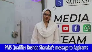NOA Star Rushda Sharafat's Message to Aspirants   PMS Qualifier   22nd Position   NOA Digital