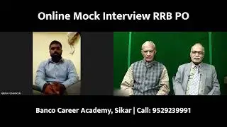 Online IBPS RRB PO Mock Interview 2022 | RRB PO Interview Preparation I Vaibhav Mock Interview